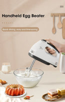 Household Electric Mixer Handheld Kitchen Food Mixer Multifunctional Adjustable 7-speed Egg Cream Dough Bread Mixer Grinder