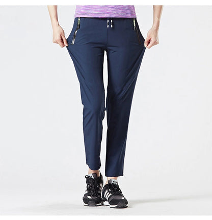 LNGXO Women Men Camping Pants Climbing Trekking Outdoor Sports Thin Pants Unisex Summer Quick Dry 4-Way Stretch Hiking Trousers
