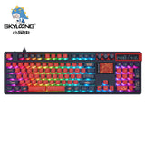 Teclado mecánico inalámbrico SKYLOONG GK104 Pro de tamaño completo con 3 modos, pantalla 2.0, 3 perillas, interruptor silencioso intercambiable en caliente, teclas PBT