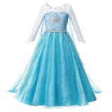 Elsa Anna Kid Princess Girls Dress Rapunzal  Kids Cosplay Halloween Vestidos Children Costume Birthday Party Dress
