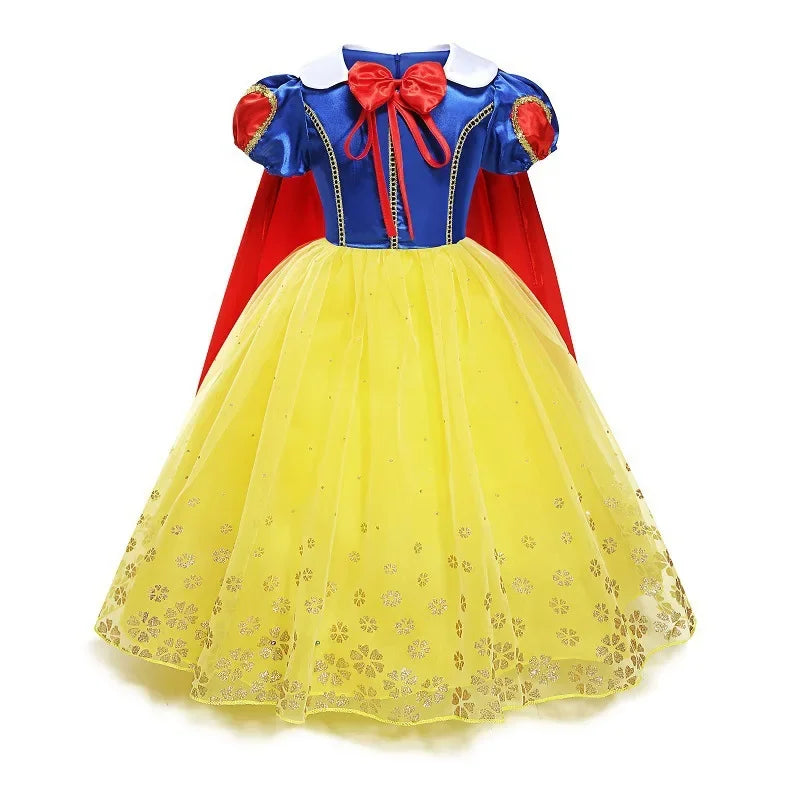 Elsa Anna Kid Princess Girls Dress Rapunzal  Kids Cosplay Halloween Vestidos Children Costume Birthday Party Dress