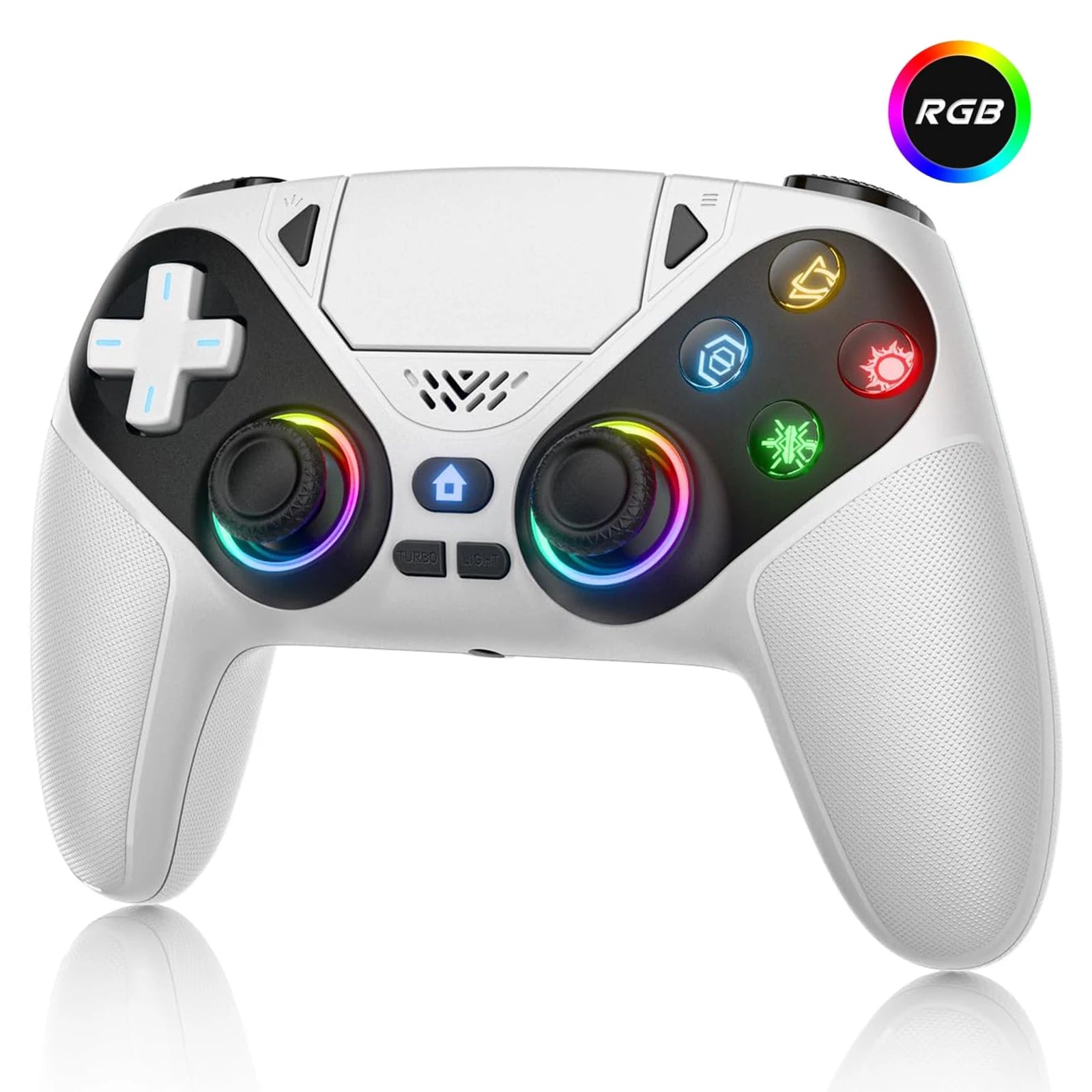 Controller For Playstation 5 PS5/PS5 Pro/Slim/PC Gamepads W/Hall Effect RGB Wireless Game Control Joystick Marco/Turbo Program