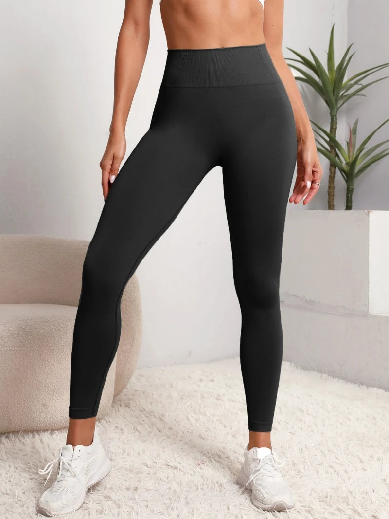Seamless High Waist Yoga Leggings para Mulheres, Hip Lifting, Push Up, Fitness, Esportes, Gym Vestuário