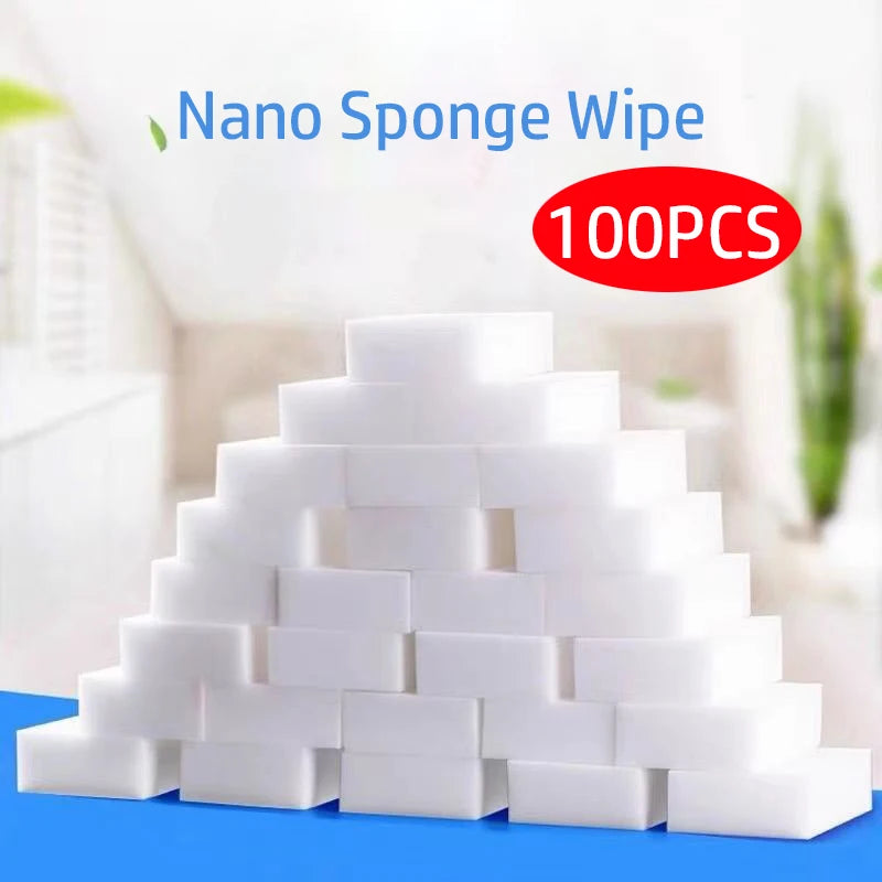 20/50/100PCS Esponja De Melamina Esponja Mágica Borracha Para O Escritório Da Cozinha Banheiro Casa De Melamina Nano Cleaner Esponja De Limpeza
