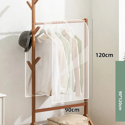 Waterproof Dustproof Thickened Clothing Covers Peva Clothes Dust Storage Bag Clear Protector Opening Hanging Garment Rack Items