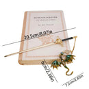 1pc Alloy Sword Dragon Bookmark, Birthday Gift for Book Lovers and Readers, Fantasy Bookworm Silver Gold Gold Pendant