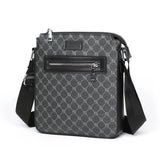 Bolsa Crossbody de couro PU para homens, sacos de mensageiro casual, mochila masculina, bolsa de ombro, designer de moda, nova