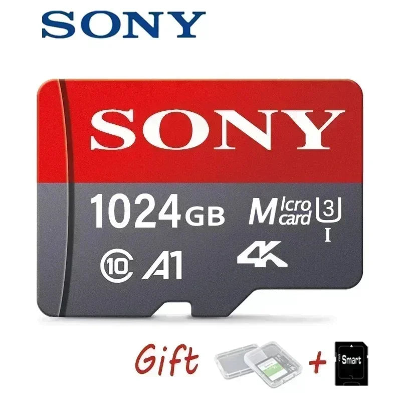 SONY Micro SD Card Mini Memory Card Class 10 32GB 64GB 128GB 256GB U3 4K High Speed ​​Cartao De Memoria Flash Memory TF Mecard C10
