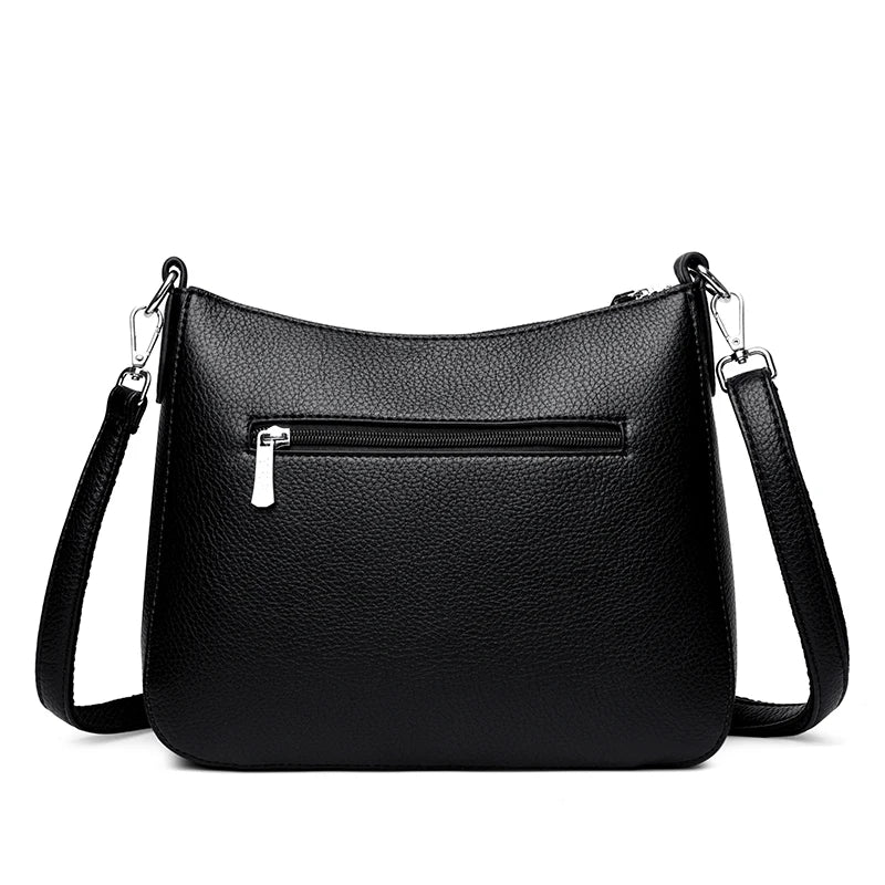 Genuine Brand Women's Soft Leather Shoulder Bags Luxury Designer Crossbody Bags Ladies Casual Tote Bag Messenger Commuting Sac