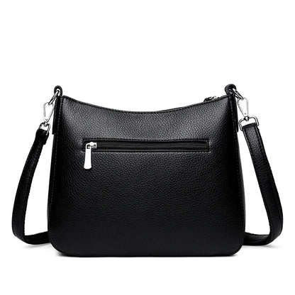 Genuine Brand Women's Soft Leather Shoulder Bags Luxury Designer Crossbody Bags Ladies Casual Tote Bag Messenger Commuting Sac