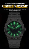 BINBOND Sturdy Stainless Steel Strap Quartz Wristwatches for Men Luxury Luminous Waterproof Auto Date Accurate Men's Watch Reloj