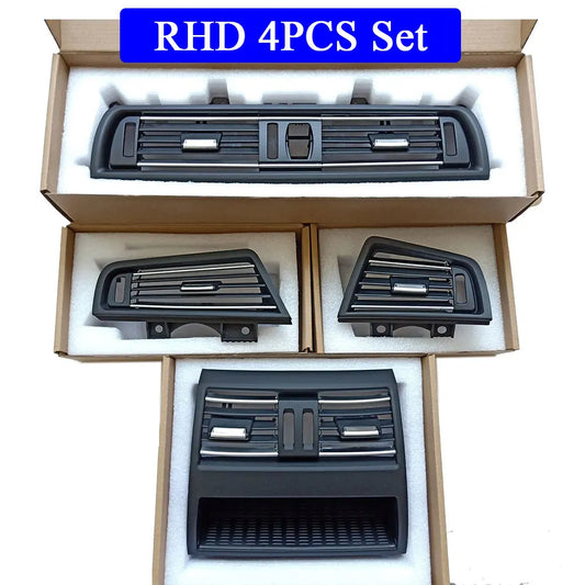 Rejilla de ventilación cromada para aire acondicionado (lado derecho, RHD) para BMW Serie 5 F10 F11 F18 520 523 525 528 530