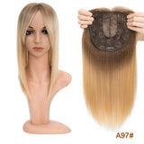 Benehair 14'' 18'' Hair Toppers with Bangs for Women Synthetic 6x6 Top Hairpieces Wigs Long Straight Clip in Hair Extension
