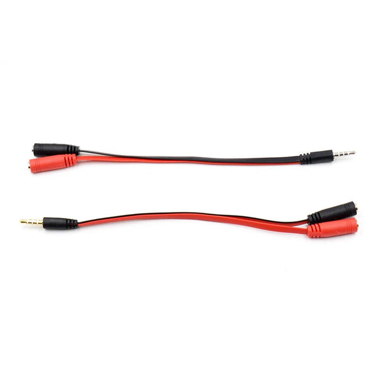 3.5mm AUX 1 Male to 2 Female Spliter Wire 3.5 Jack Audio Splitter Cable Headphone Earphone Speaker Stereo AUX Adapter Cord RT