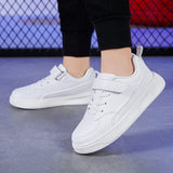 Children's school black spring and autumn children's anti-slip sports shoes, waterproof small white shoes for adults, sizes 28-40