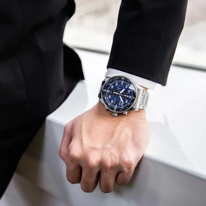 Citizen Fashion Men Stainless Steel Watch Luxury Calendar Quartz Wrist Watch Business Watches for Man Clock Montre Homme