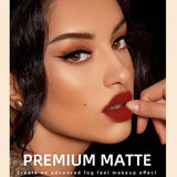 Nude Matte Lip Gloss 24 Colors Long-lasting Velvet Lipstick Waterproof Non-stick Cup Sexy Red Dark Lip Tint Makeup Cosmetic