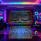 GAMINJA Host Heat Dissipation Base For PS5 With 7 Color Light Effect Headphone Hook Game Disc Storage Rack Handle Charging Stand