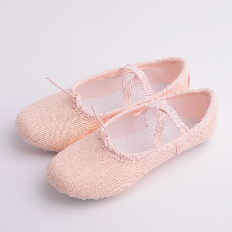 Women Ballet Shoes Girls Dance Slippers Sole Divided Gymnastics Yoga Dance Shoes Canvas Children Adult Ballerina Shoes