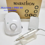 Lixadeira elétrica para unhas Marathon-Champion 3 PRO XII (35K/40K) – Micromotor STRONG 210 para alongamento e design de unhas
