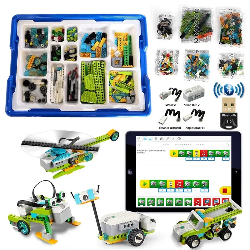 NEW Technical WeDo 2.0 Core Educational Set Building Blocks with Book DIY Parts 45300 Scratch 3.0 Children Toys Christmas Gifts
