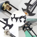 5-in-1 Sink Wrench Multifunctional Carbon Steel Faucet Key Plumbing Pipe Wrench Bathroom Kitchen Sink Repair Set Hardware Tools