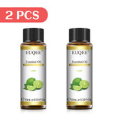 EUQEE 10ml Pure Natural Essential Oil Blue Tansy Cardamom Lime Palo Santo Honeysuckle Eucalyptus Patchouli Citronella Aroma Oil