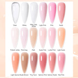 UR SUGAR 15ml Extension Nail Gel Polish Nails Finger Form Clear Nude Pink Nail Art Camouflage Hard Gel Acrylic Nail Manicur
