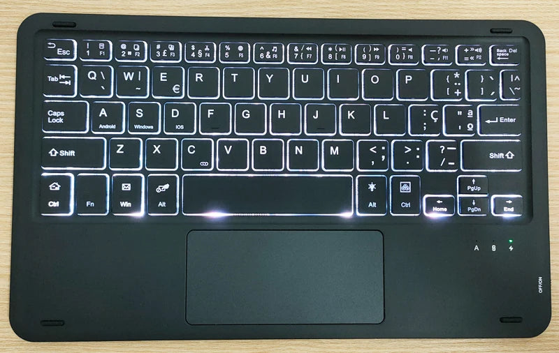 Bluetooth Keyboard Case For Xiaomi Pad 7 7 Pro 11.2 Trackpad Tablet Case Russian Arabic Hebrew Spanish Korean French Keyboard