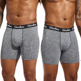 Conjunto de 4 Uds. De Boxer cortos de longitud media, ropa interior para hombre, calzoncillos masculinos para hombre, Boxershorts para hombre, bragas suaves de marca