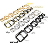 5pcs High Quality Thickened Leather Hand Bag Backpack Shoe Strap Belt Dog Collar Chain Rectangle Ring Adjust Roller Pin Buckle