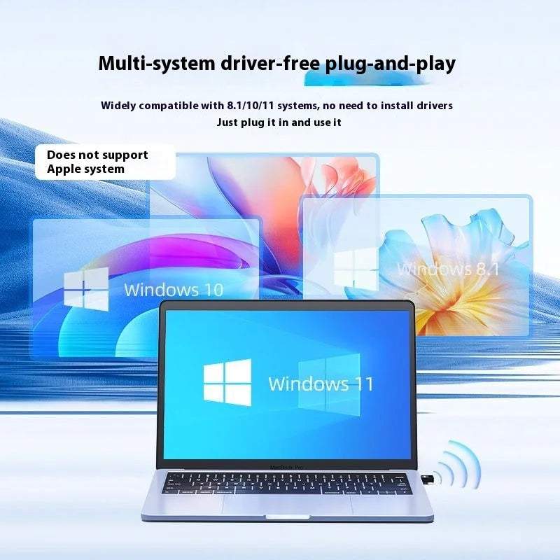 USB Bluetooth 5.3 Adapter Wireless Bluetooth 5.1 Dongle Adapter for PC Laptop Wireless Speaker Audio Receiver USB Transmitter