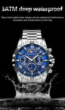 POEDAGAR Luxury Watch for Man Quartz Sports Men Watch Waterproof Luminous Stainless Steel Chronograph Men's Watches Clock Reloj