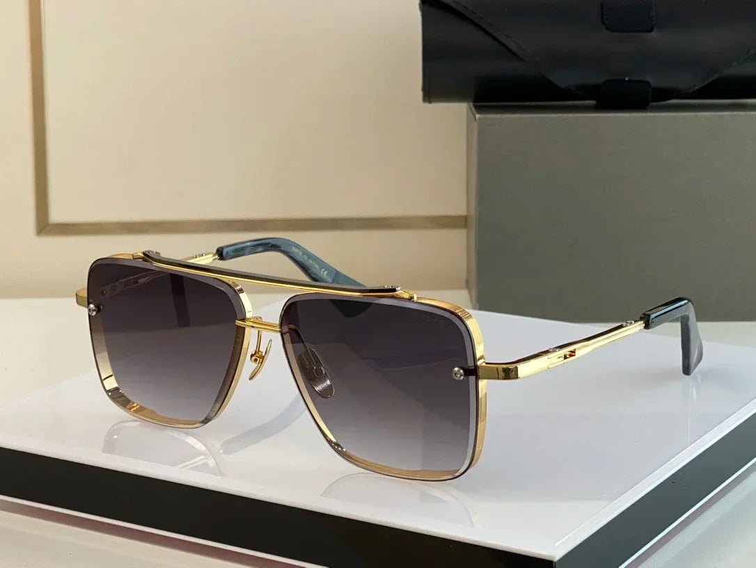 ADITA Mach Six Top High Quality Sunglasses for Men Titanium Style Fashion Design Sunglasses for Women with Box