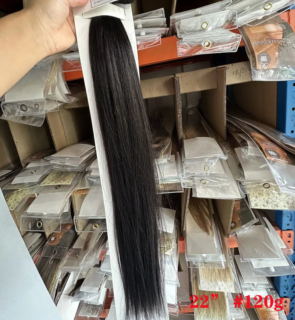 ZZHAIR 100% Brazilian Human Remy Hair Extensions 120g-200g 16"-26" U Piece Wig Clip-in Natural Straight