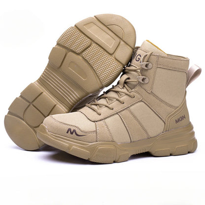 Men's Boots Indestructible Safety Shoes Comfortable Steel Toe Shoes Anti-smash Puncture-Proof Sneakers Non Slip Mens Work Boots