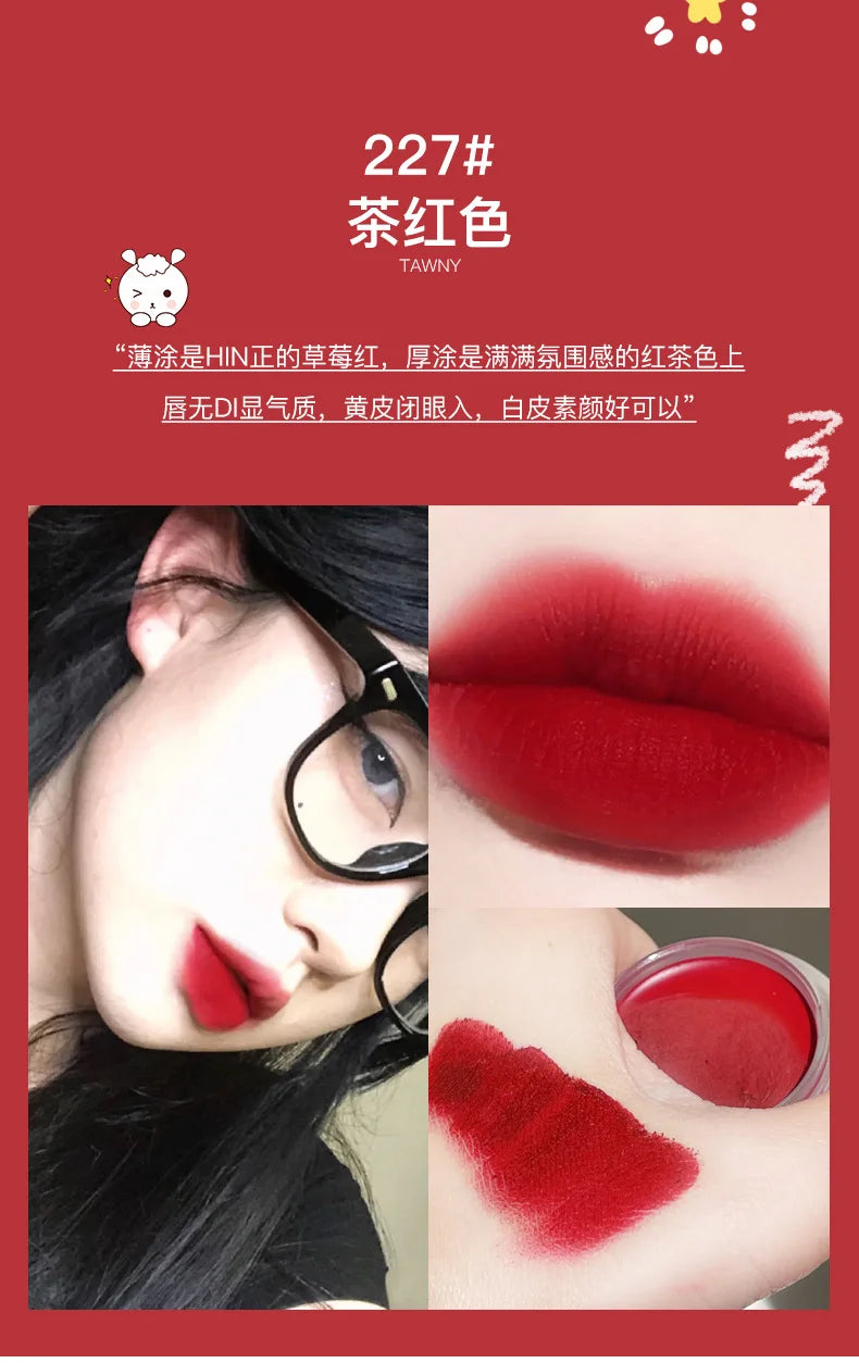 Korean Female Cosmetics Cute Makeup Matte Lipstick Care Lip Plumping Gloss Mud Tint for Lips Lipgloss Base Long Lasting Lip Dye