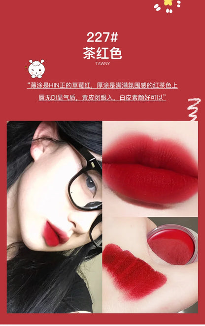 Korean Female Cosmetics Cute Makeup Matte Lipstick Care Lip Plumping Gloss Mud Tint for Lips Lipgloss Base Long Lasting Lip Dye