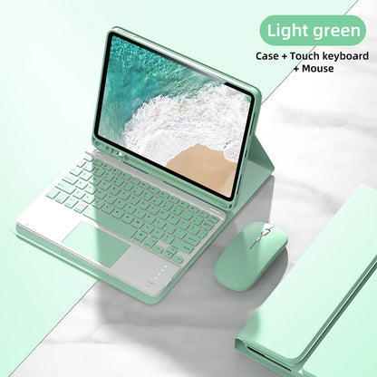 For iPad 5th Gen 2017 6th Gen 2018 9.7inch Case, Bluetooth keyboard case for iPad Air 1st 2nd Pro 9.7inch
