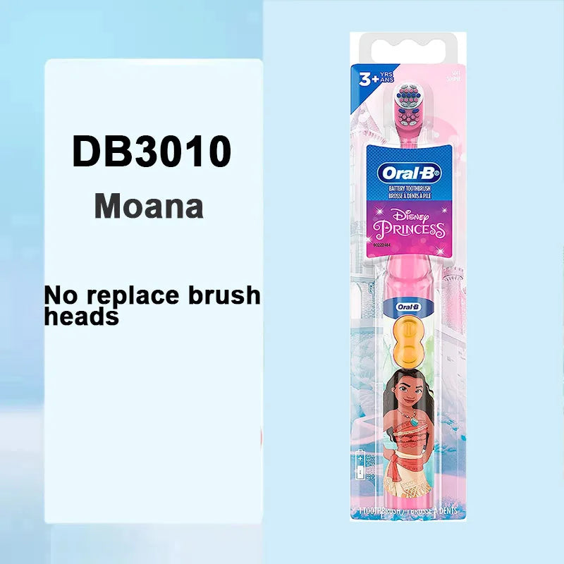 Oral-B Kid Electric Toothbrush Pro-Health Soft Bristle Rounded Vibrate Brush Heads Gum Care Teeth Brush Battery Power for Age 3+