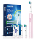 Rotation Electric Toothbrush with 8 Brush Heads Fast Charging Toothbrushes 5 Modes Rechargeable Toothbrush for Adult Oral Care