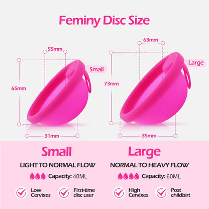Silicone Menstrual Disc Cup Period Menstrual Collector Menstruation Menstrual Disk Women Health Care Feminine Hygiene Extra-Thin