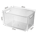 Transparent Refrigerator Storage Box Vegetable Fruit Organizer Fridge Clear Container for Kitchen Food Drinks Storage