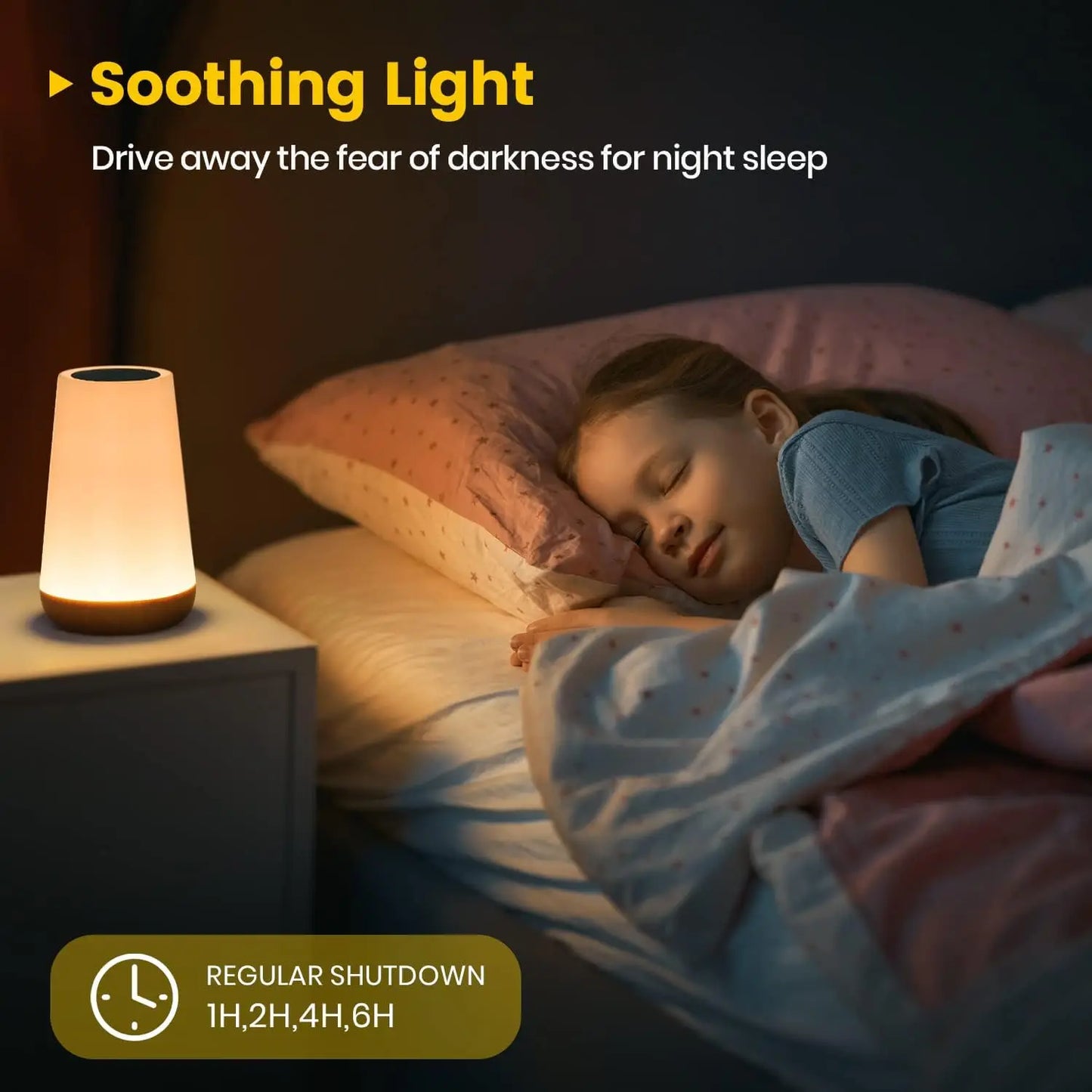13 Color Changing Night Light Remote Control Touch USB Rechargeable RGB Night Lamp Dimmable Lamp Portable Table Bedside Lamp