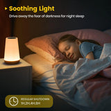 Luminária Noturna RGB Recarregável via USB com 13 Cores, Controle Remoto e Touch – Portátil, com Intensidade Regulável (Ideal para Mesa ou Cabeceira)