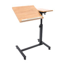 Adjustable Laptop Desk 360° Rotating Tabletop Mobile Stand Home Office Tray Standing Rolling Study Table Computer Workstation