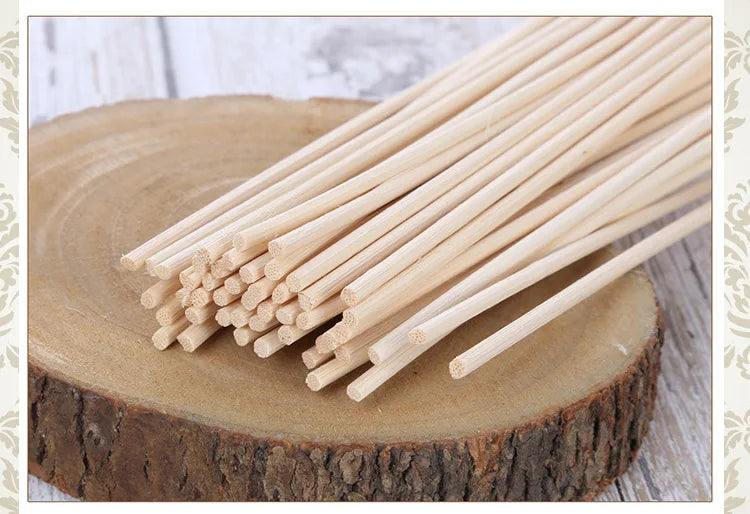 50pcs 10/19/22/24/30/35/40cm Natural Rattan Sticks Reed Diffuser Home Fragrance Reed Sticks Aromatherapy Diffuser Refill Sticks