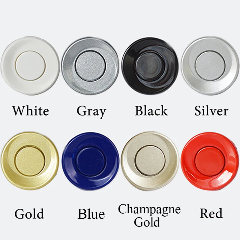 Hippcron Car LED Parking Sensor Kit 4 Sensors 22mm Reverse Radar Sound Alert Indicator System 8 Colors