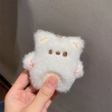 Black Cat Doll Pendant Keychain Cute Pilot Little Black Cat Hanging Backpack Keychain Creative Cat Plush Keychain Gift for Phone