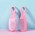 2Pcs/Set Baby Hairbrush Comb Portable Newborn Infant Toddlers Soft Hair Brush Head Massager Comb Set Baby Kid Hair Care Supplies